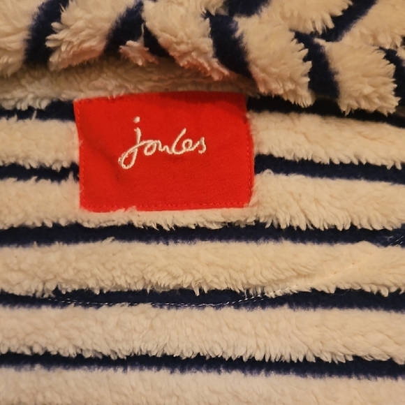 Joules Navy and Cream Striped Cowl Neck Sweater - Picture 3 of 6
